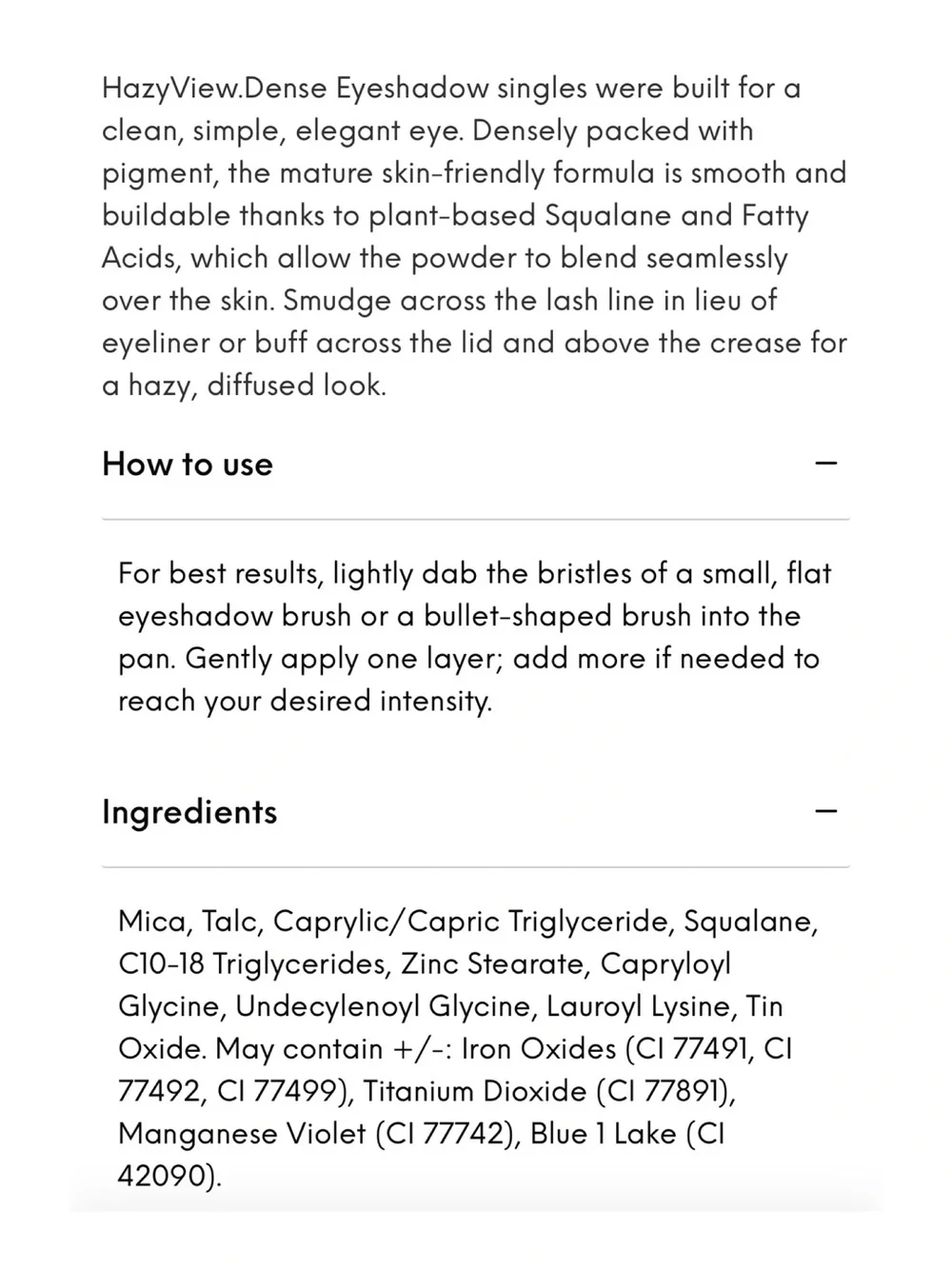 Flyte.70, Credo, Sephora Clean Eyeshadow / Eye Liner Down Under *Discontinued*